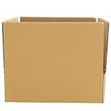 STOBOK Kasten Weinkisten zum umziehen Wellpappe-Box mit Mehrfachraster Praktische Wellpappe-Box Post- Verpackungskartons Leere Kisten für den Umzug Wellpapier Khak
