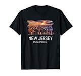 New Jersey Skyline Geschenk Cool Souvenir New Jersey USA T-Shirt
