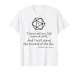 Shakespeare Zitat Richard III Gamer Philosophie d20 T-Shirt