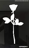 2er Set Rose Bowl Depeche Mode Car Decor Violator DM Sticker Aufkleber Tattoo Folie (weiß)