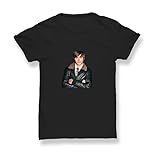 Zac Efron Young High School Musical Black Shirt T-Shirt Top 100% Cotton for Men, Tee for Summer, Gift, Man, Casual Shirt, L, Black