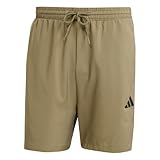 adidas Herren Essential Three Stripes Chelsea Base Short, Olive Strata/Black, XS