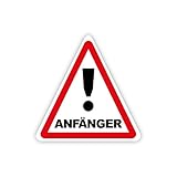 Magnetschild Fahranfänger 15x15 cm Magnetfolie Warntafel Schild mit UV- Schutz von STROBO