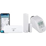 Homematic IP WLAN Access Point - Smart Home Gateway mit kostenloser App und Sprachsteuerung über Amazon Alexa, 153663A0 + Set Heizen Easy Connect - Intelligente Heizungssteuerung