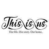 Wandtattoo, Aufschrift 'This is us', mit englischer Aufschrift 'This is us'