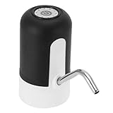 Wasserspender, Ein-Knopf-Bedienung USB-Lade-Trinkwasserpumpe für Zuhause für Picknick fürs Büro(Schwarz)