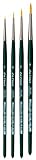 Da Vinci 5235 Serie Synthetik-Pinsel-Set, Borsten, lila/grün/schwarz/weiß, 30 x 30 x 30 cm