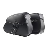Satteltaschen Motorräder - Premium -Leder -Sattel -Motorräder, Satteltaschen mit großer Kapazität | Mehrere Anwendungen Motorrad -Satteltaschen, wasserdichte Lagerbeutel, einfache Installationsb