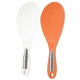 Durable Rice Servierlöffel 2er Set - Vielseitiger Reislöffel und Paddel-Kombi für einfaches Servieren und Portionieren - Hochwertige Küchenutensilien zum Kochen und Servieren von R