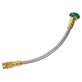 ANDRESLAD Edelstahl 1FT Gartenwasserschlauch Mit Metallischem Für Flexible Schlauchverlängerung Hochwertiger Rostfreier Wasserschlauch Für Den Gartengeb