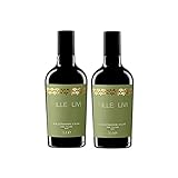 Milleulivi - Extra vergines Olivenöl aus 100% Peranzana Olivensorten – Packungsgröße 2 Flaschen 500 ml - Intensives Aroma und überzeugender Geschmack- 100% Made in Italy