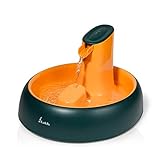 Lu&Ba Trinkbrunnen für Hunde,Katzenbrunnen mit Aktivkohlefilter, 2.0L Wasserspender für Hunde mit Extrem Leiser Keramikkernpumpe leicht zu reinigender