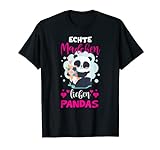 Echte Mädchen Lieben Pandas - Pandabär Panda Kostüm T-Shirt