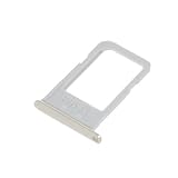 jbTec® SIM-Tray/Karten-Halter passend für Samsung Galaxy S6 Edge+ Plus - Schlitten Slot Handy-Karte Rahmen Karten-Fach Holder, Farbe:Silber