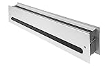 MS Beschläge® schalldämmendes Lüftungsgitter Türlüftung aus Metall nach EN ISO 717-1 (Silber eloxiert F1)