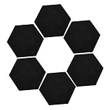 STOBOK 6st Wandschutz Für Dartscheiben Wandtacker Korkplatte Filz Küche Menütafel Fotowandanzeige Bekanntmachung Schwarzes Brett Wandtafel Visionstafel Büro Wandschmuck Hexagon Gefü