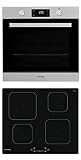 Privileg BAKO Turn&Cook 301 Einbau-Backofen mit Induktions-Kochfeld, 71 L, Hydrolyse-Reinigungsfunktion, Multifunktions-Umluftbackofen mit 7 Funktionen, Turn&Go, Touch-Control-Steuerung, Click&C