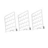 Alipis 3 Stück Schrank Schrankteiler Aufbewahrungsteiler Büroteiler Schubladen Für Kleidung Kleideraufbewahrungsbretter Holzregalteiler Kühlschrankteiler Regale Kleiderteiler Weiß