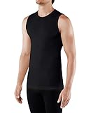 FALKE Herren Singlet Cool, Sport Unterhemd aus Funktionsfaser, 1 er Pack, schwarz (Black 3000), Größe: M