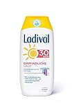 Ladival, Empfindliche Haut Sonnenschutz Lotion LSF Parfümfreie Sonnenlotion ohne Farb und Konservierungsstoffe wasserfest ml, Lichtschutzfaktor 30, 200 ml