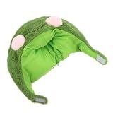 VALICLUD Frosch Kapuzenhut Tierbekleidung Flauschige Hüte Halloween Foto Requisiten Erwachsenenkostüm Frosch Kostümzubehör Frosch Foto Requisite Hut Froschhut Fü