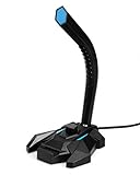 Amazon Basics – USB-Gaming-Mikrofon, blau