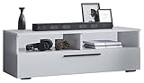 VCM Holz TV Lowboard Möbel Fernsehschrank Tisch Konsole Fernsehtisch Arila XL Weiß/Honig-E