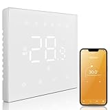 MIUCDA Thermostat Fussbodenheizung Elektrisch WiFi, Smart Elektrische Heizungsthermostat, Digital Raumthermostat Kompatibel mit Alexa, Google H