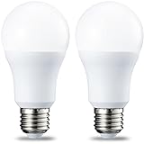 Amazon Basics LED-Leuchtmittel, Edison-Schraubgewinde E27, 10 W (entspricht 75-W-Glühbirne), Warmweiß, nicht dimmbar, 2 Stück (1er Pack)