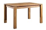 Nordic Story Esstisch Mauritz 4 (eckig) • Holztisch aus Massivholz (Eiche) • Rustikaler Tisch für Küche & Esszimmer • Eiche Natur • Tisch (140 x 90 x 75 cm) • 4-6 Personen