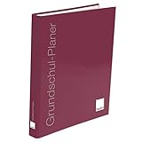 TimeTex Ringbuch-Ordner Bordeaux leer - geeignet für die Loseblattausgabe des Grundschul-Planers A4-Plus - Lehrerkalender - Terminplaner - Lehrerplaner - Unterrichtsplaner - Schulplaner - 10721