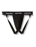 Calvin Klein Herren Jock Strap 2PK Sportunterwäsche, Schwarz (Black 001), L (2er Pack)