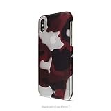 Artwizz Camouflage Clip Handyhülle Designed für [iPhone XR] - Schutzhülle im Tarnmuster-Look mit Soft-Touch-Beschichtung & Grip - Red