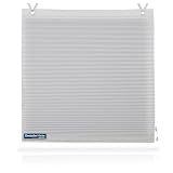 TEXMAXX® Raffrollo 45 x 140 cm - Ohne Bohren, Mit Ösen und Hakenaufhängung - Blickdicht, Ösenrollo - Inkl. Zubehö