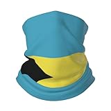 Halswärmer Bahamas-Flagge Bandana Sonnenschutz Röhrenschal Unisex Nackenwärmer, Für Radfahr, Wandern, Herren, 26x30