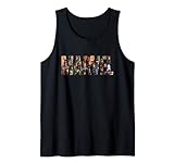 Marvel Logo Filled with Super Heroes The Timeless Collection Tank Top