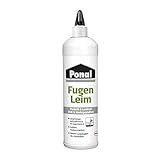 Ponal Parkett & Laminat Fugenleim, transparenter Kleber für Bodenbeläge, wasserfester Fugen Klebstoff, alterungsbeständiger Weißleim als Aufquellschutz, 1 x 1 kg Flasche