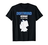Dortmund Deutschland Stadt, Koordinaten T-Shirt
