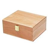 Timagebreze Holz Souvenir Box Dekoration Holz Box Handgefertigte Holz Bastelbox Schmuck Geschenk Aufbewahrungsbox