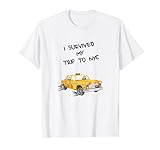 I Survived My Trip to NYC | New York Reise | Gelbes NYC Taxi T-Shirt
