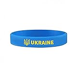 DELAIESI Ukraine Armband Perlen 1/3/5/10/20 Stück,Festival Armbänder Bi Armband Ukraine Flaggen Stoffarmband Herren Ukrainische Flagge Auto 150x90