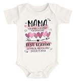 SpecialMe® Baby Body für Mädchen Mama ich Habe versucht Finden Spruch lustig Kurzarm Bio Baumwolle Natur 0-3 Monate