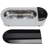 AYNEFY 360ML Ultraschallreiniger Edelstahl Ultraschallbad Ultrasonic Cleaner Reiniger Kleines Reinigungsgerät für Haushalt Brillen Uhren Zahnprothese(360 ML)