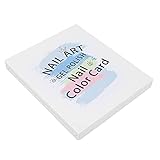 Nail Tip Display Book, Nail Color Card Book Safe Stable 46 Farben für Nail Art Works Display für Nagelstudiobedarf