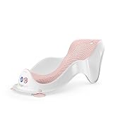 Angelcare ergonomischer Badesitz für die Baby-Badewanne Light pink, angenehm weiche Liegefläche, aufhängb