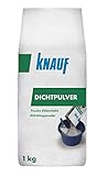 Knauf Dicht-Pulver 1-kg – gebrauchsfertiges Mörtel-Dichtungsmittel, Dicht-Mittel Zusatz für zementgebundene Putze, Mörtel und Beton im Innen- und Außen-Bereich