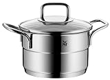 WMF Kochtopf klein 16cm, stapelbar, Kochtopf Induktion, für alle gängigen Herdarten geeignet inkl. Induktion, kleiner Topf Cromargan Edelstahl poliert, spülmaschinengeeig