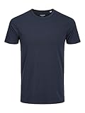 JACK & JONES Herren T-Shirt JJEBasic O-Neck Tee Herrenshirt Navy Blue L