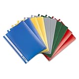 Oxford Schnellhefter A4, aus Kunststoff, farbig sortiert, 10er Pack, 31 x 22,8 x 0,3 cm