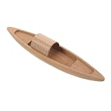 SOIMISS Holzboot Modell Dekoratives Holzkanu für Langlebig und Robust für Wohnzimmer Schlafzimmer und Büro Attraktives für Freunde Kompakte und L